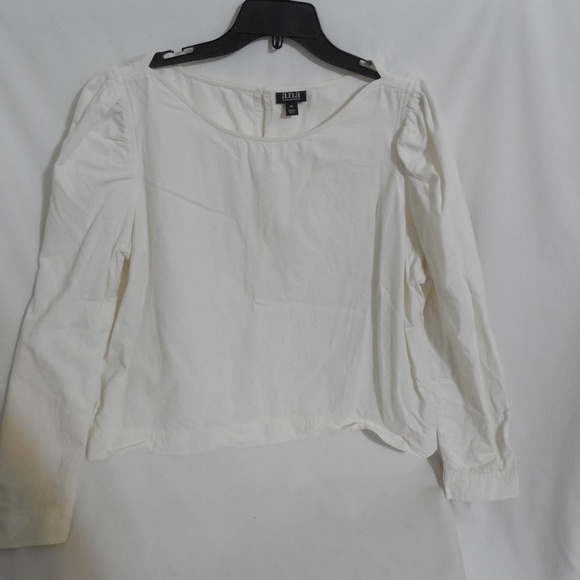White Long Sleeve Blouse - Picture 1 of 4